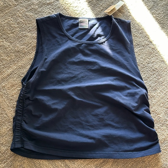 PINK Victoria's Secret Tops - BRAND NEW 🤍 PINK Victoria’s Secret Cotton Ruched Crop Tank Top